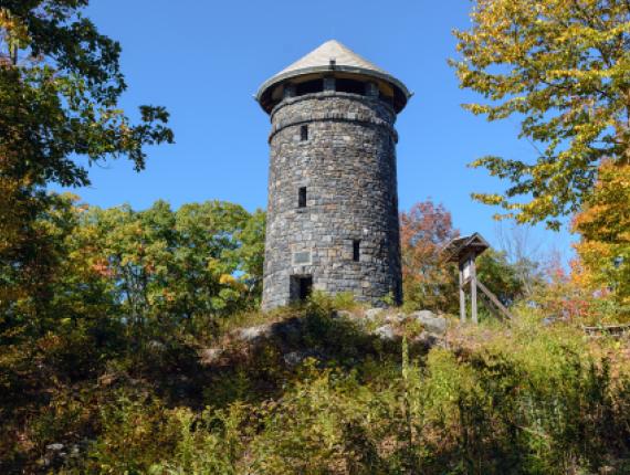 A stone tower in the woods (CTVisit)
