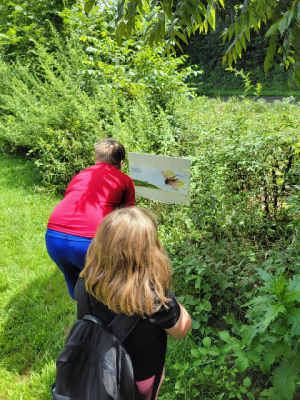 Personas en el Storywalk. Kellogg 2022