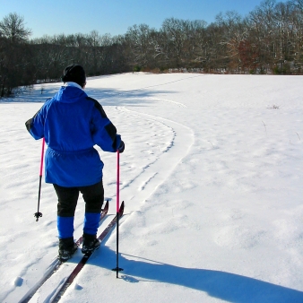 a person skiing