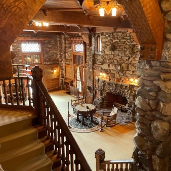 Interior shot of Gillette Castle (Instagram@yeager4418)