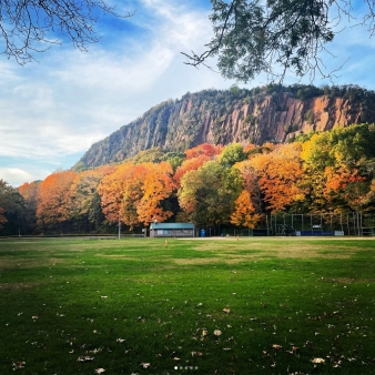 West Rock in distance (Instagram@manasisubramaniam)