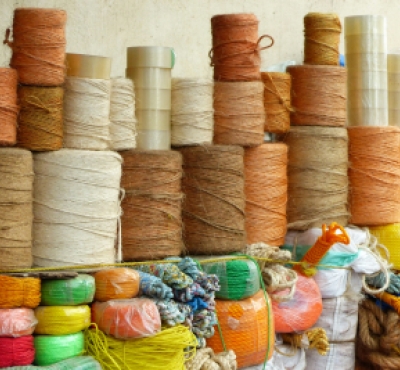 assorted twine of different colors