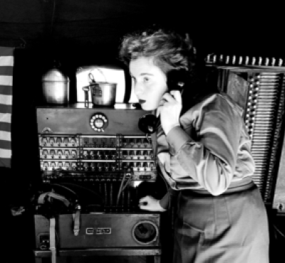 WWII worker reenactment