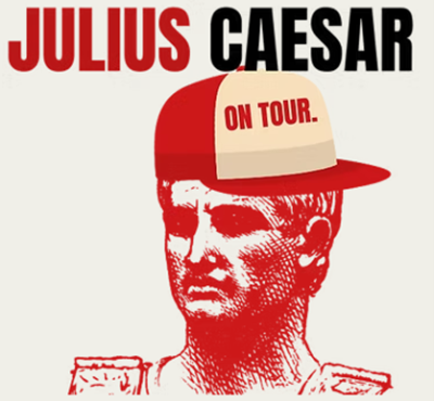 Julius Caesar image with baseball cap